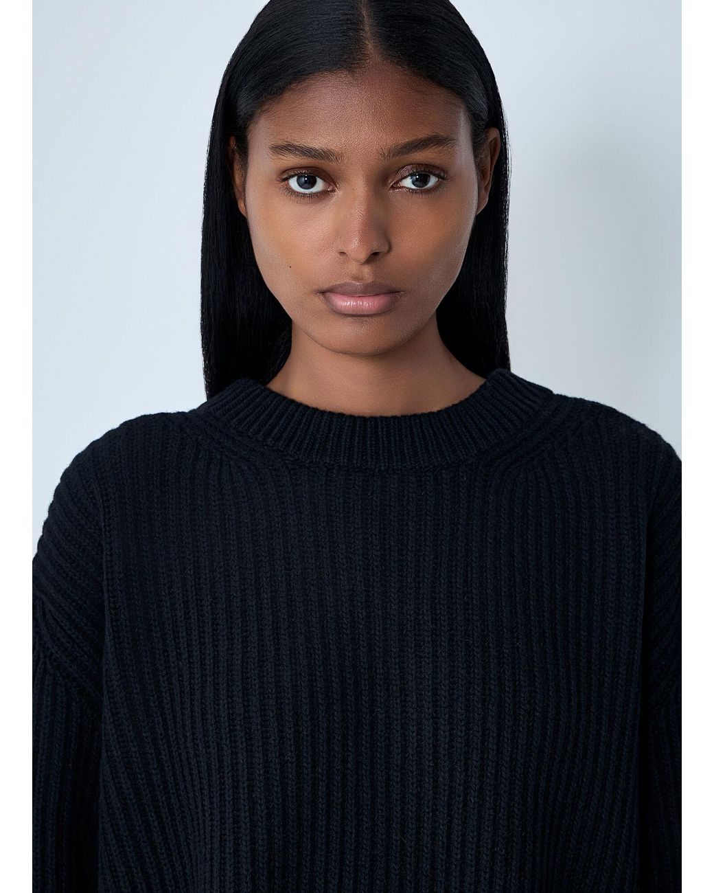 MM6 by Maison Margiela Blue Contrast Panel Sweater