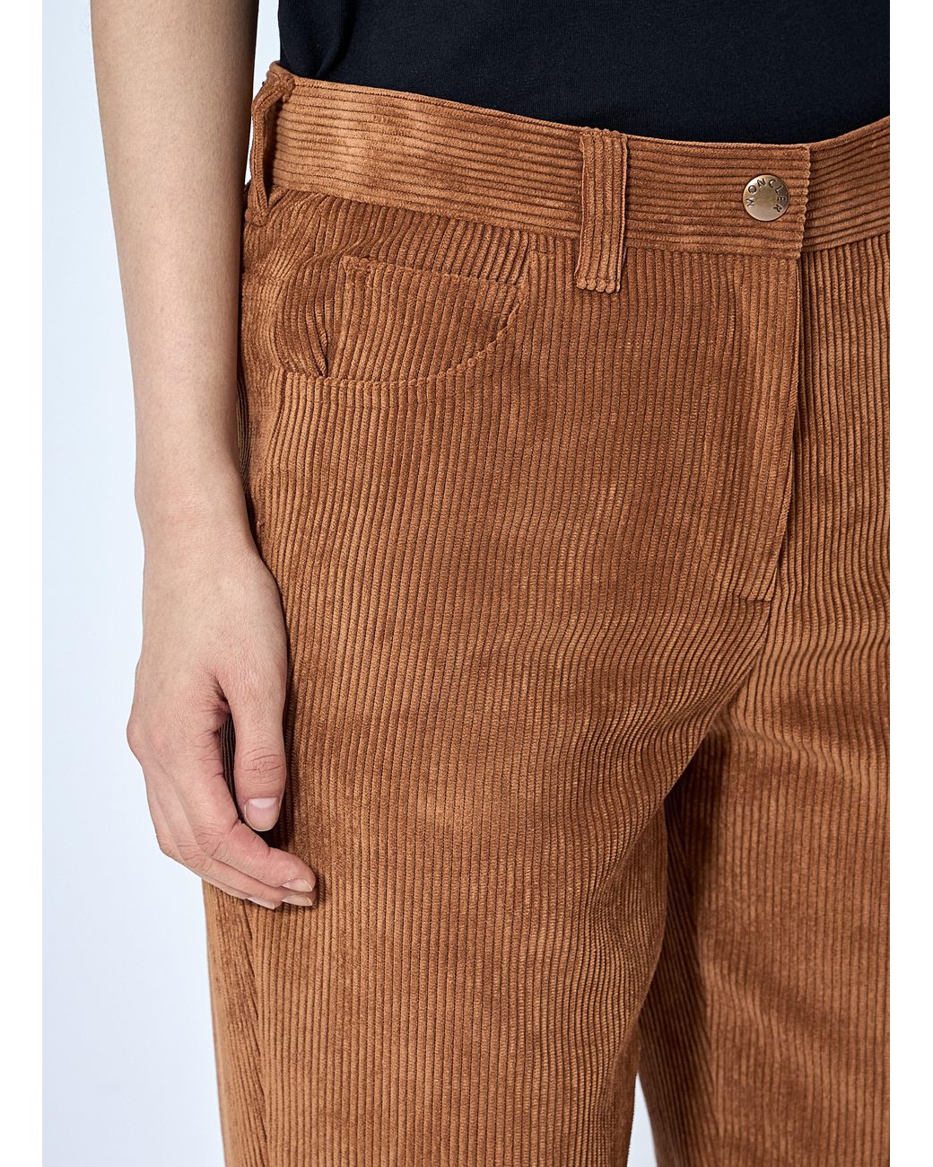 Moncler Brown Corduroy Flared Trousers