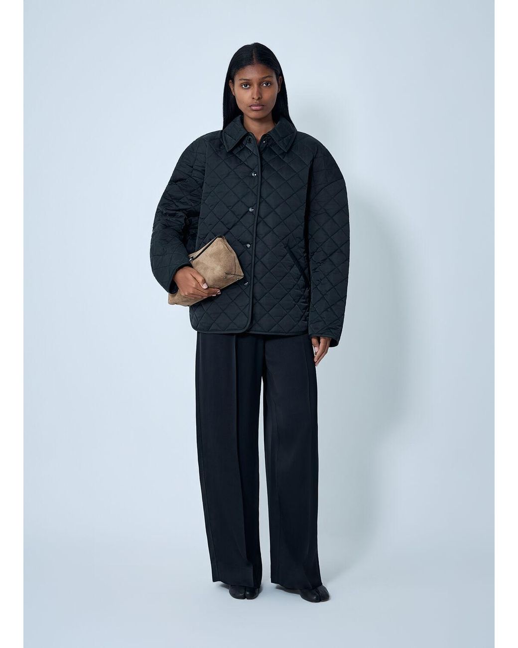 Totême Blue Quilted Jacket