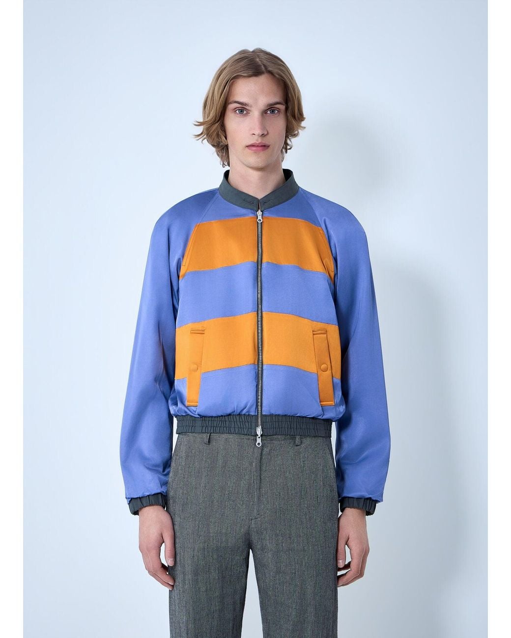 Dries Van Noten Blue Vinnys Reversible Jacket for men