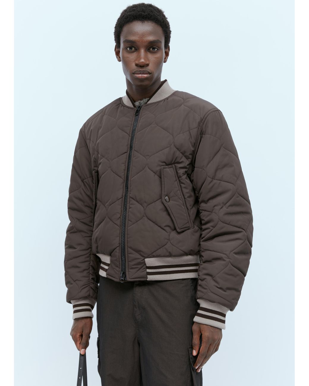 dries-van-noten-Brown-Quilted-