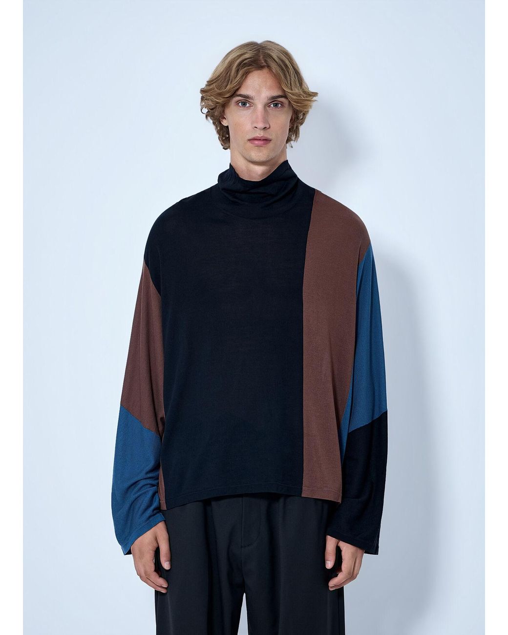 Kiko Kostadinov Blue Sigo Knit Pullover for men