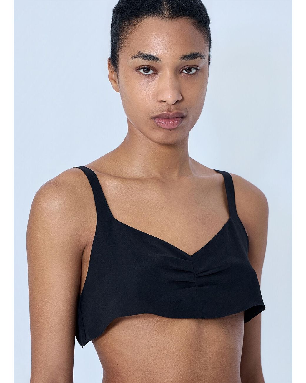 Prada White Structured Bralette Top