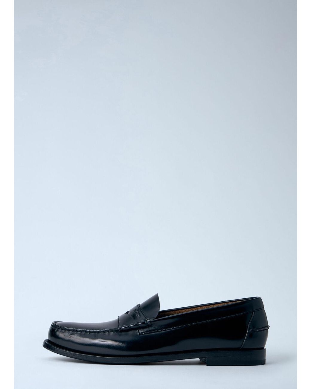Prada Black Leather Loafers for men