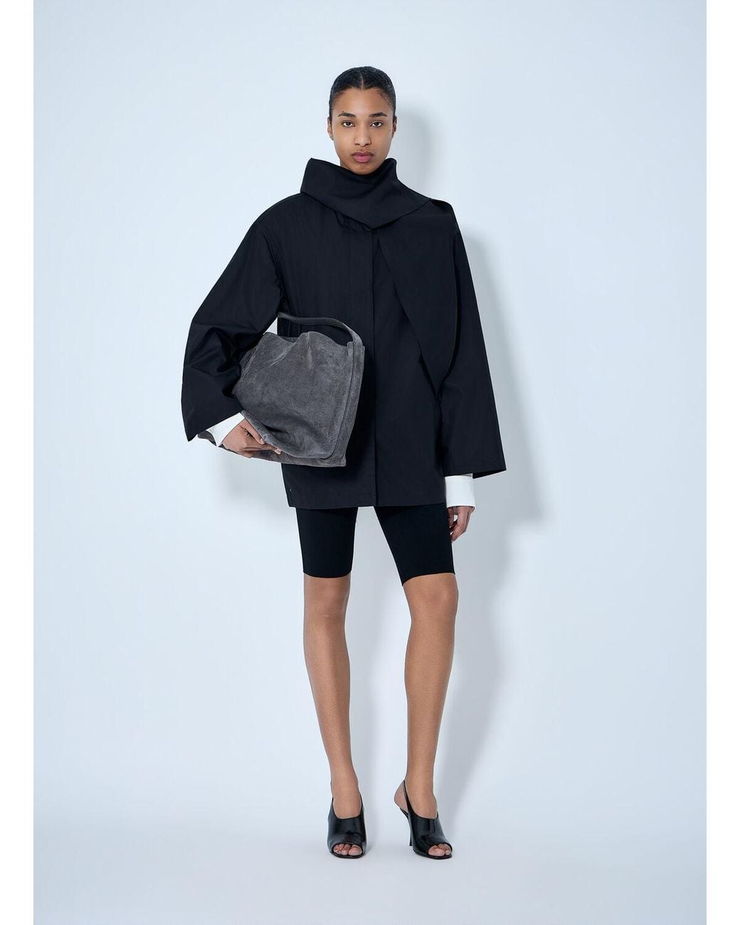 Totême  Blue Technical Scarf Jacket