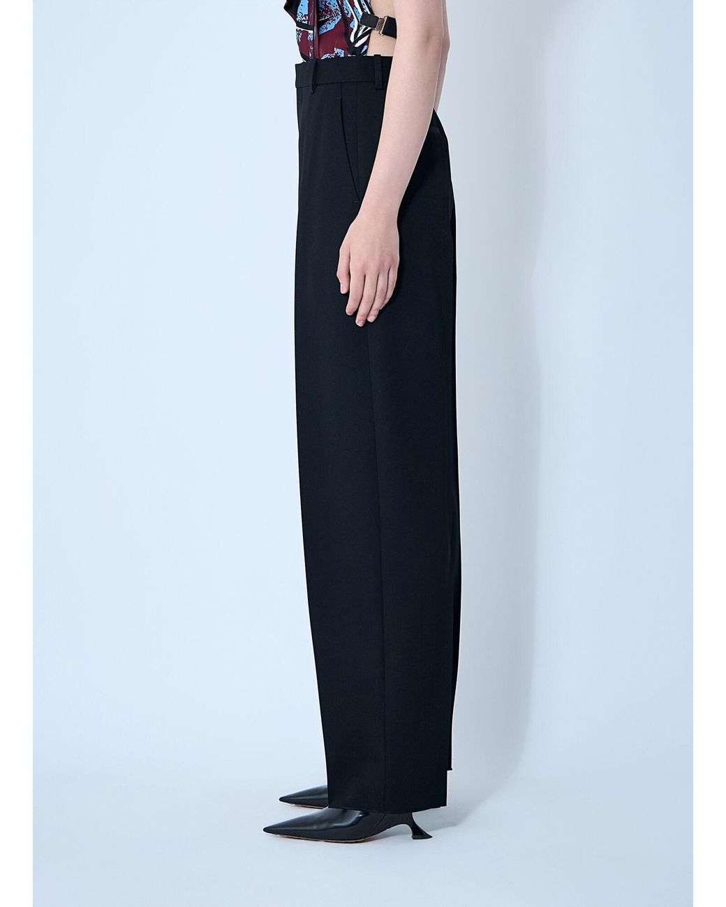 Bottega Veneta Blue Tailored Wool Pants