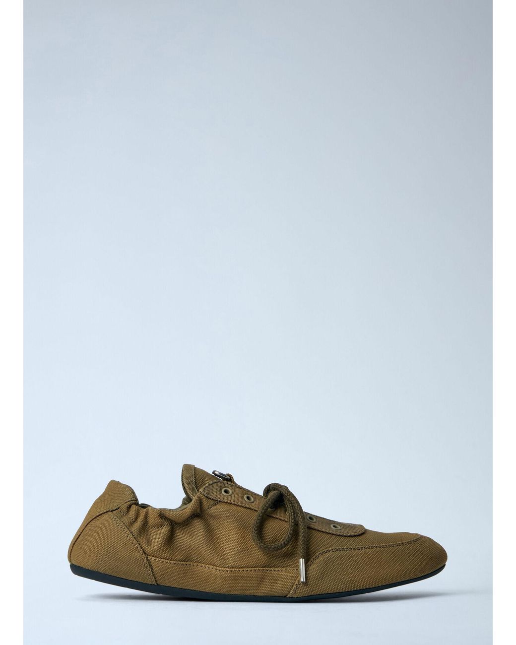Prada Green Collapse Canvas Sneakers