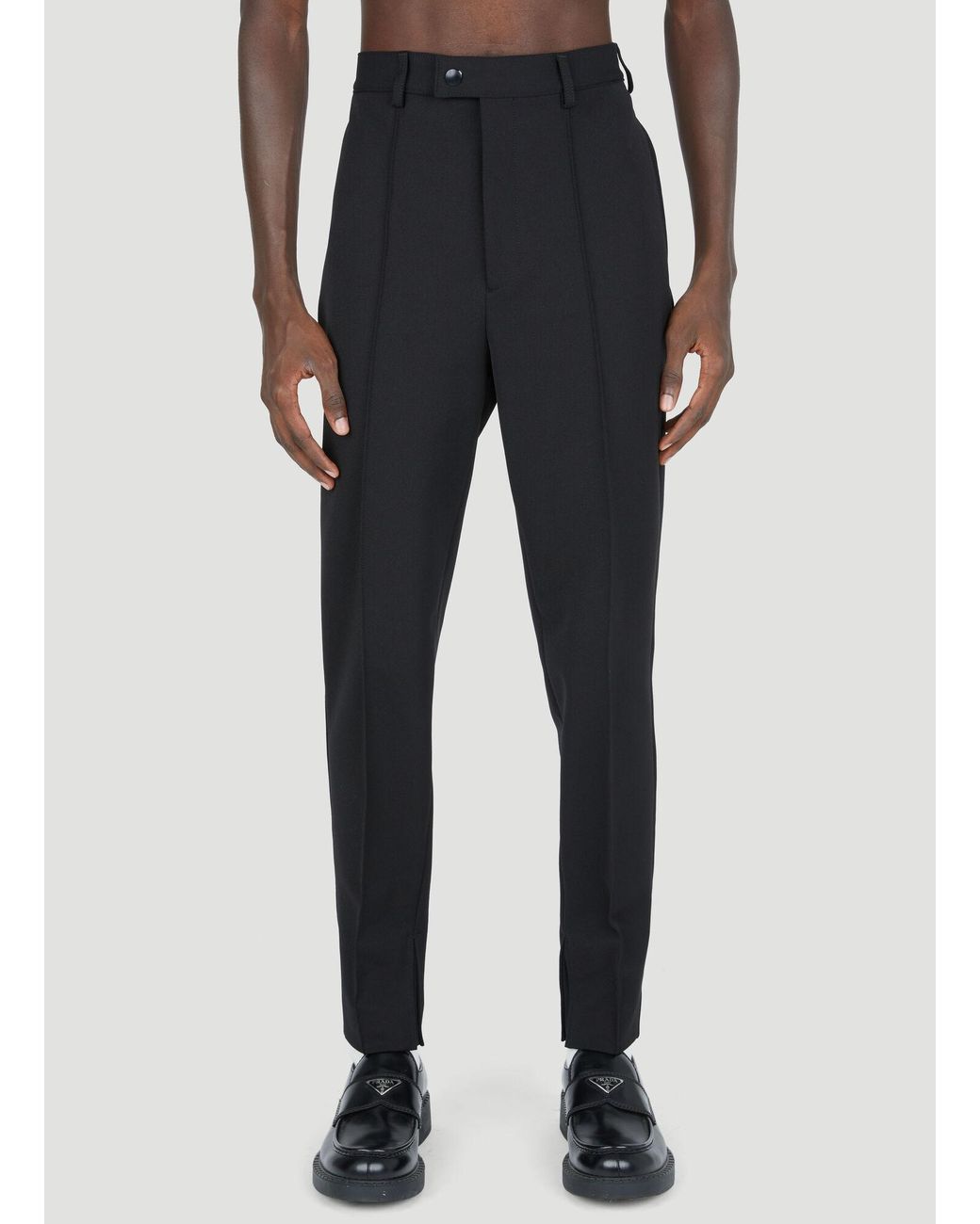 Prada Black Gabardine Pants for men