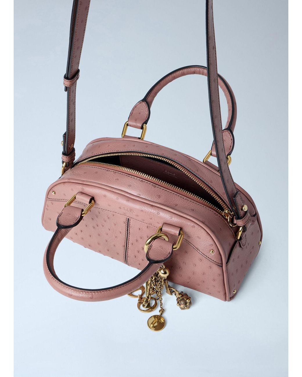 Chloé Red Small Bowling Handbag