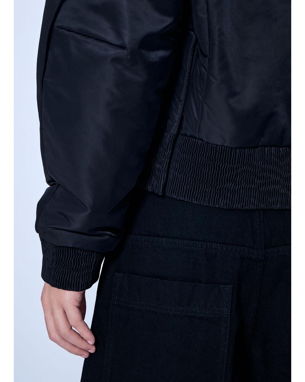 Entire studios Blue Arc Bomber Jacket for men