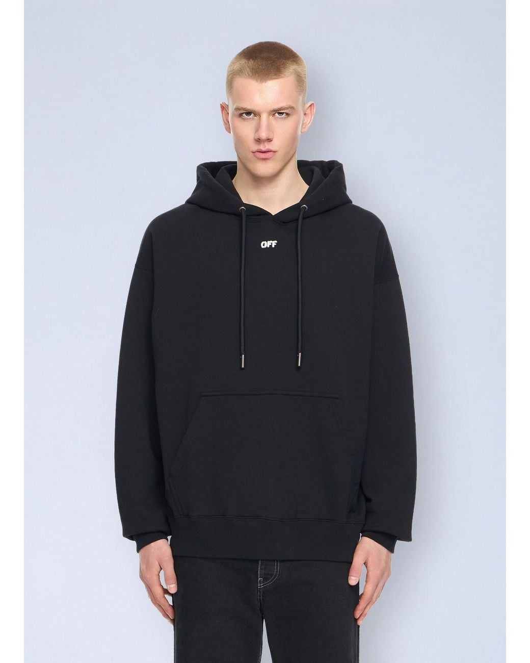 Off-White c/o Virgil Abloh Blue Paint Arrow Skate Hoodie for men