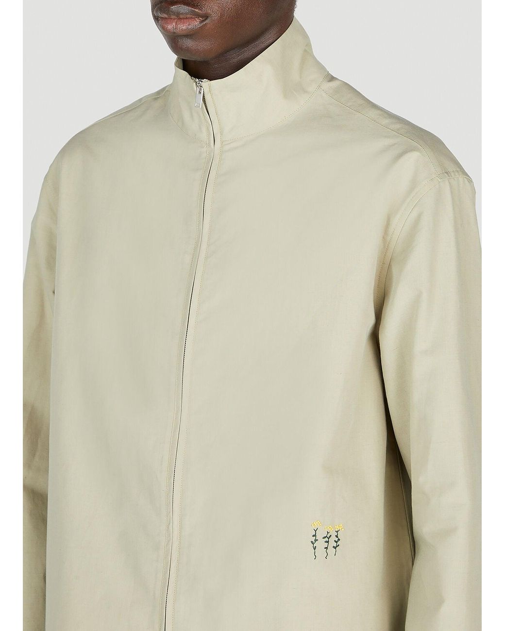 Diomene Natural Embroidered Jacket for men