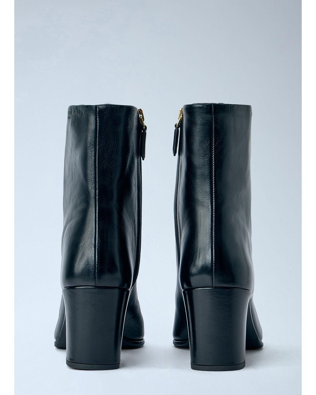 Prada Blue Leather Booties