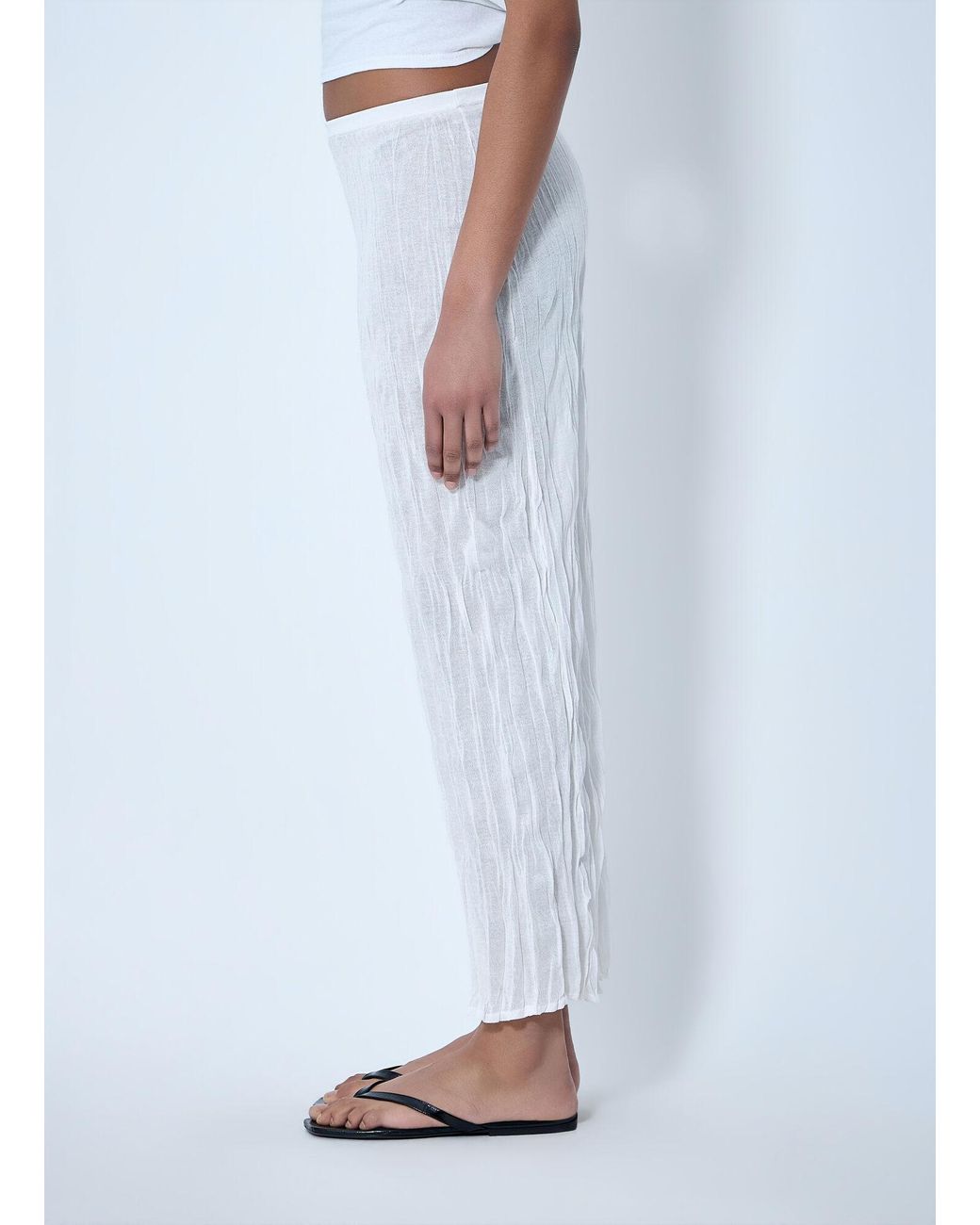 Totême  Blue Textured Knit Maxi Skirt