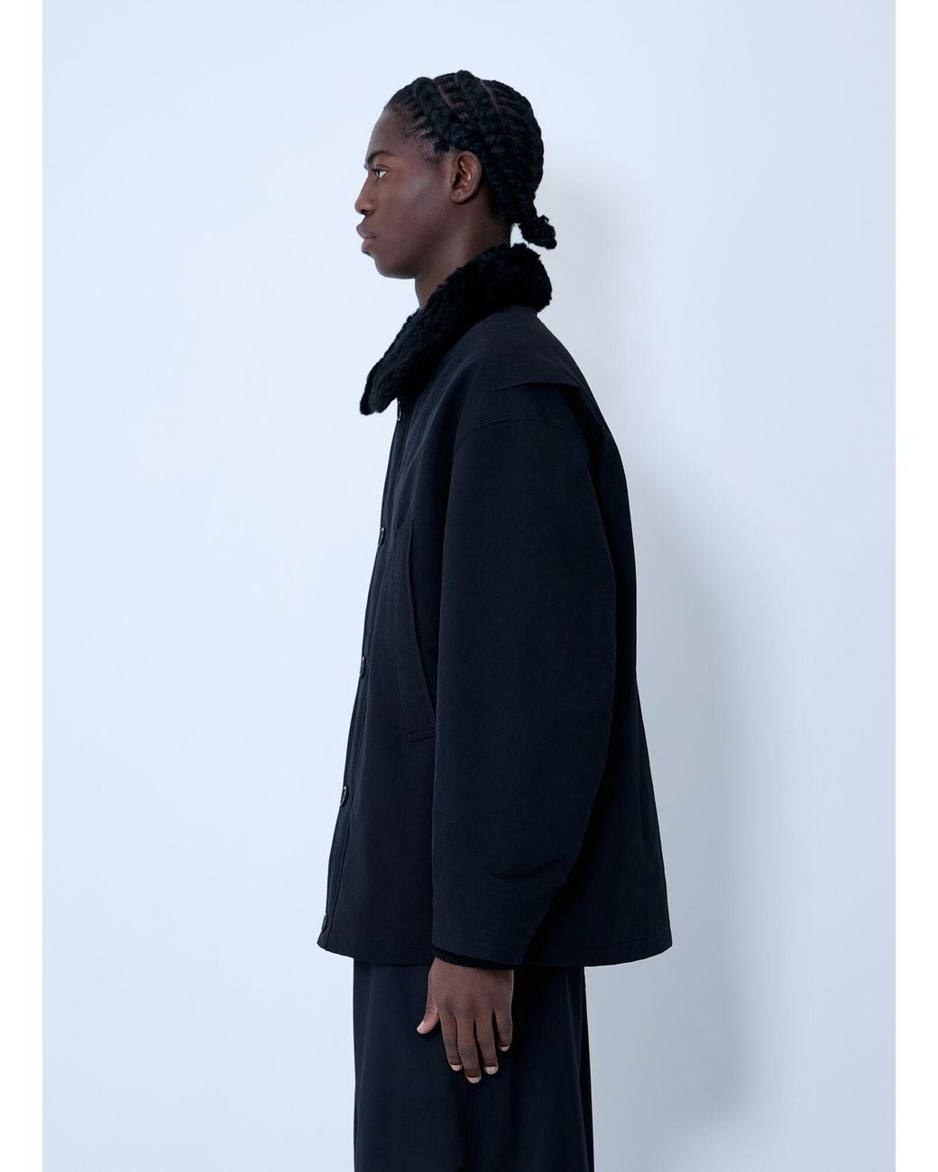 Acne Blue Logo Patch Jacket for men