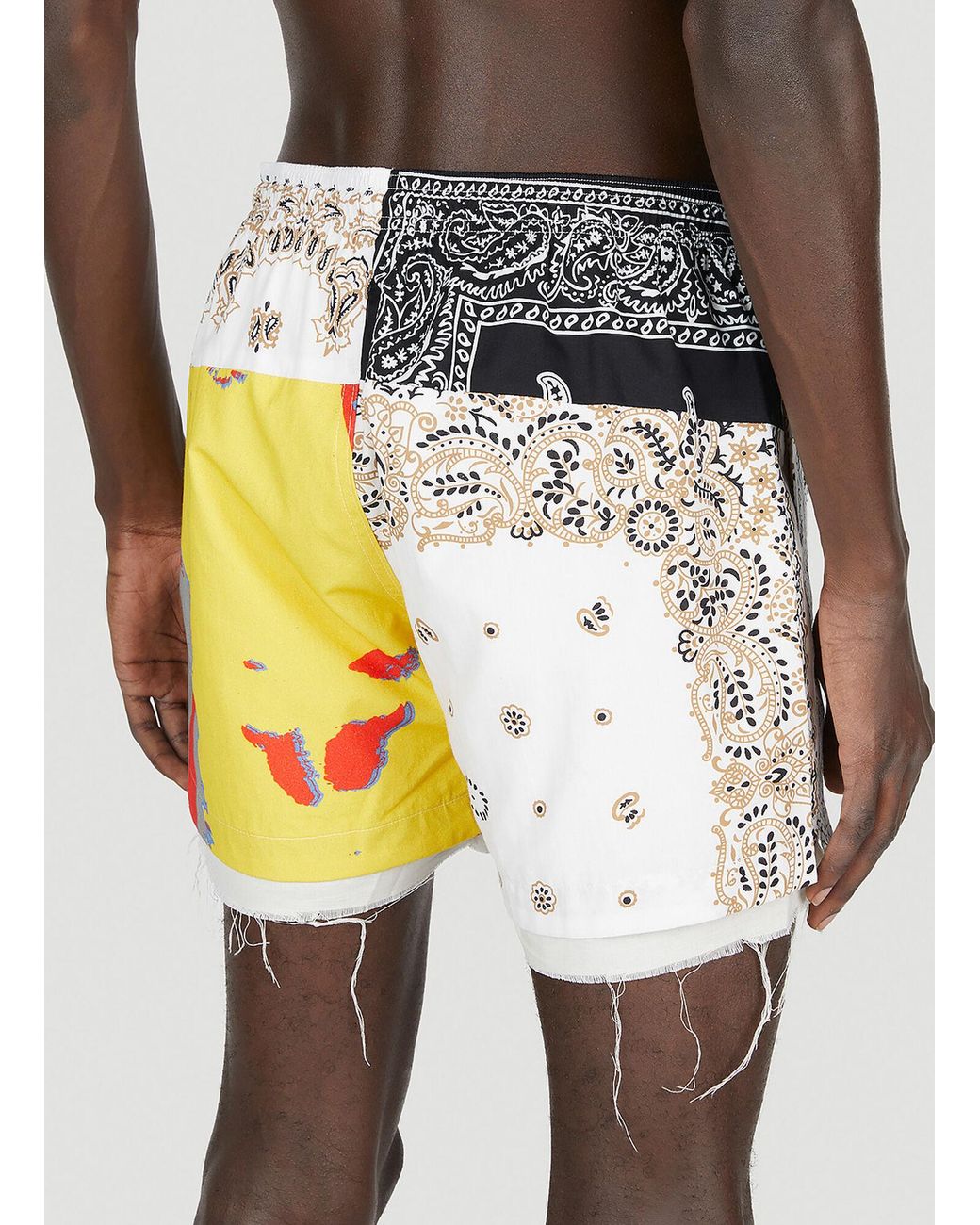Children of the discordance Gray Yagi Bandana Shorts for men