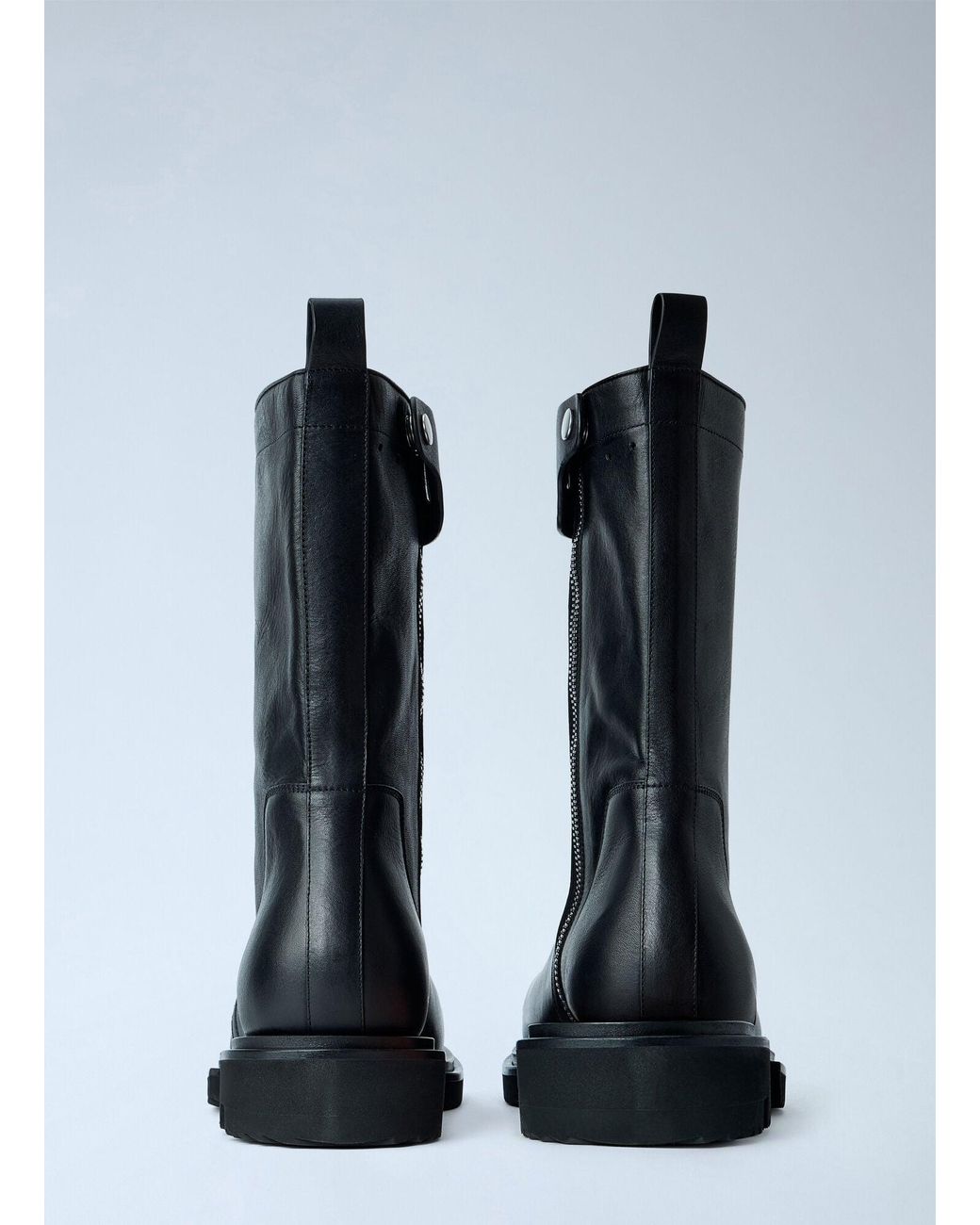Rick Owens Blue Creeper Elastic Boots for men