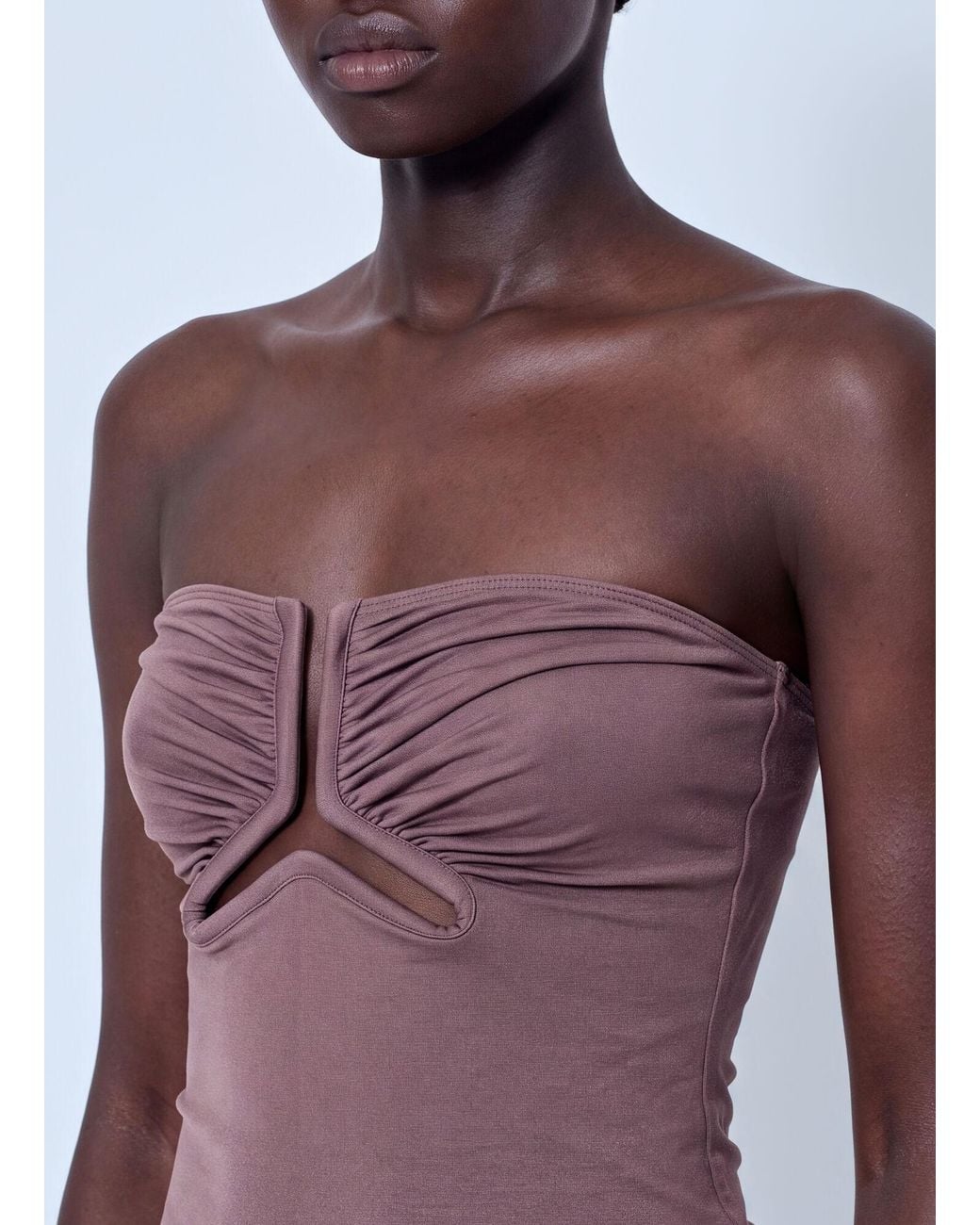 Rick Owens Purple Alannah Bustier