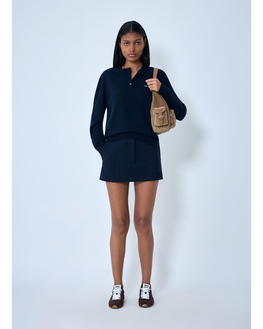 Miu Miu Blue Cashmere Sweater