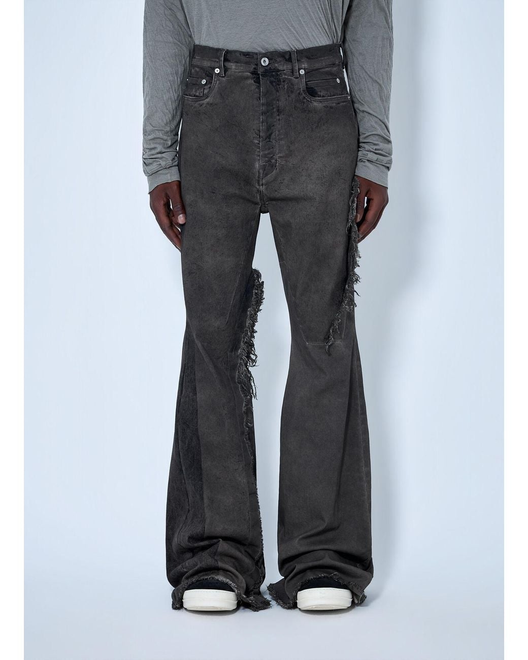 Rick Owens Gray Bolan Bootcut Jeans for men
