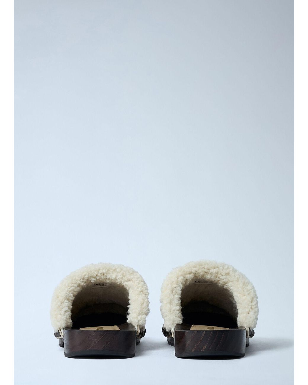 Miu Miu White Suede Clogs