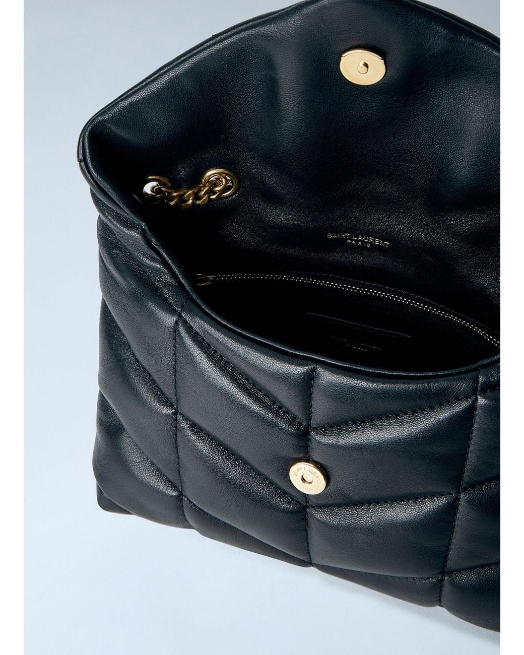 Saint Laurent Blue Toy Puffer Shoulder Bag