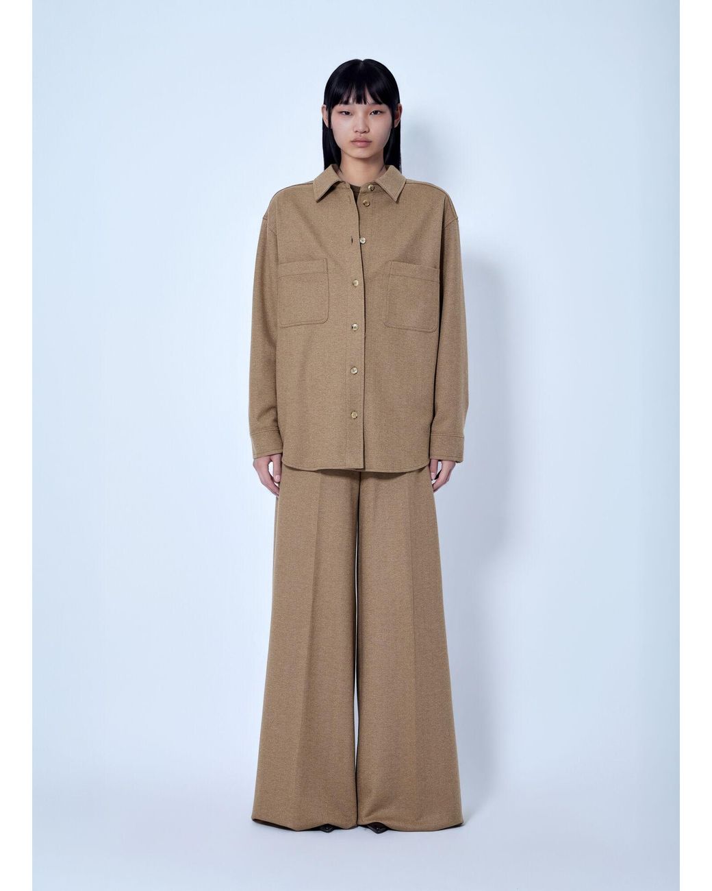 Max Mara Natural Ladino Button-Up Shirt