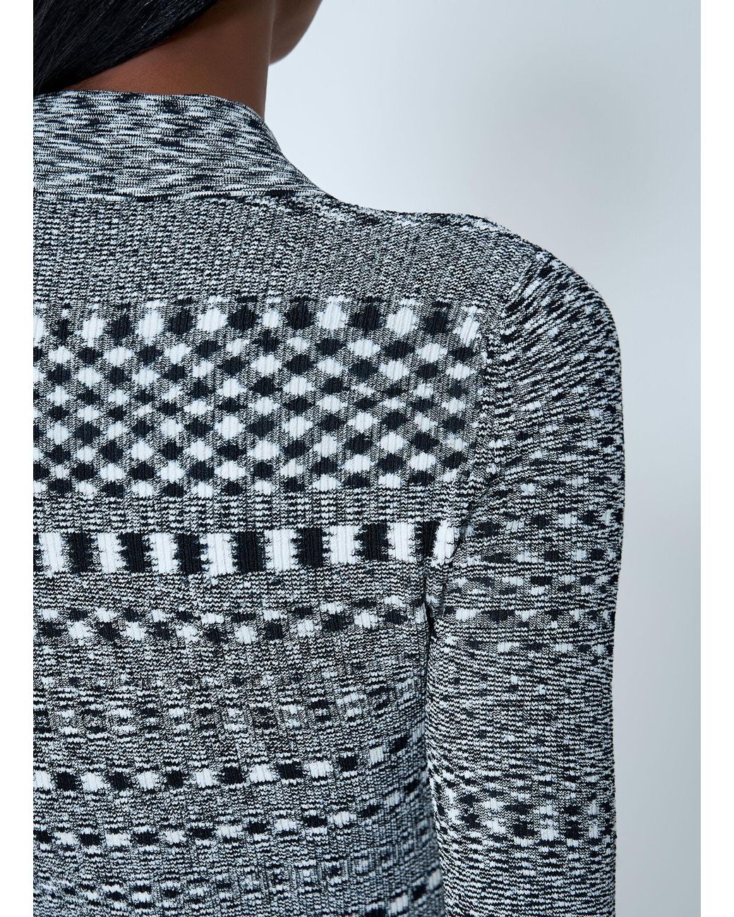 Ganni Blue Spacedyed Polo Sweater