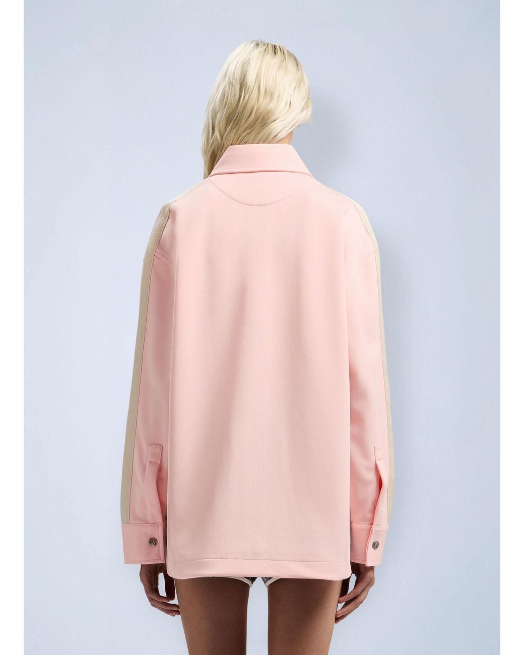 Palm Angels Pink Classic Logo Tonal Track Shirt