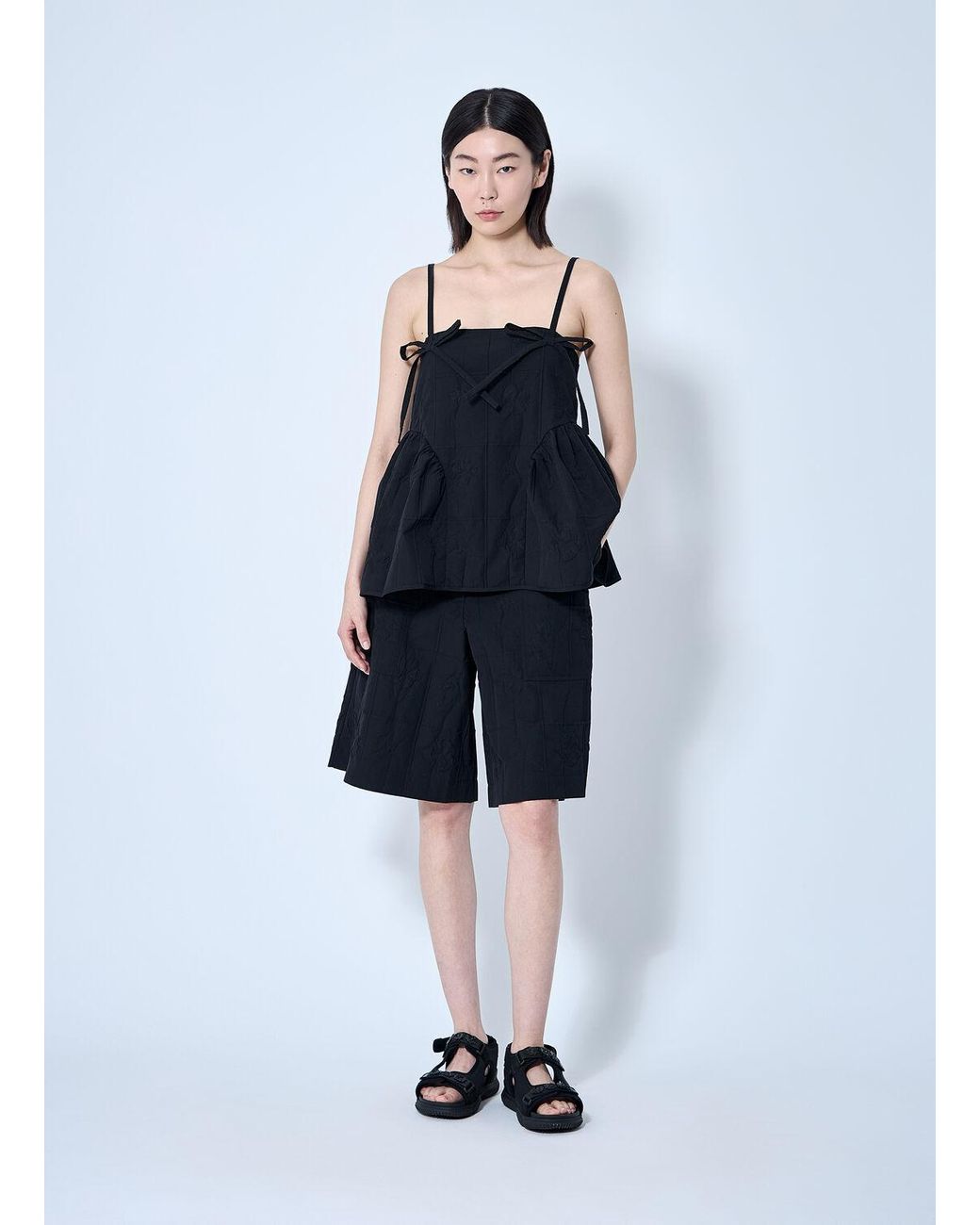 【Cecilie Bahnsen】ANNIKA SHORTS Cecilie Bahnsen Annika Shorts in Black | Lyst