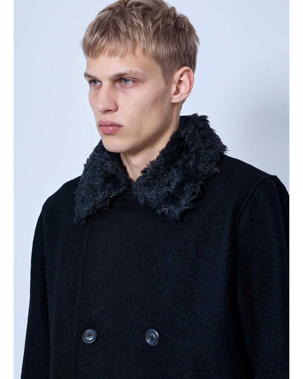 Our Legacy Blue Wage Peacoat for men