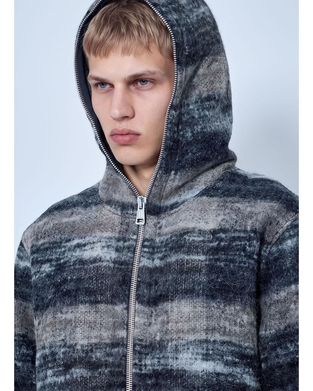 Our Legacy Blue Full Zip Hood for men