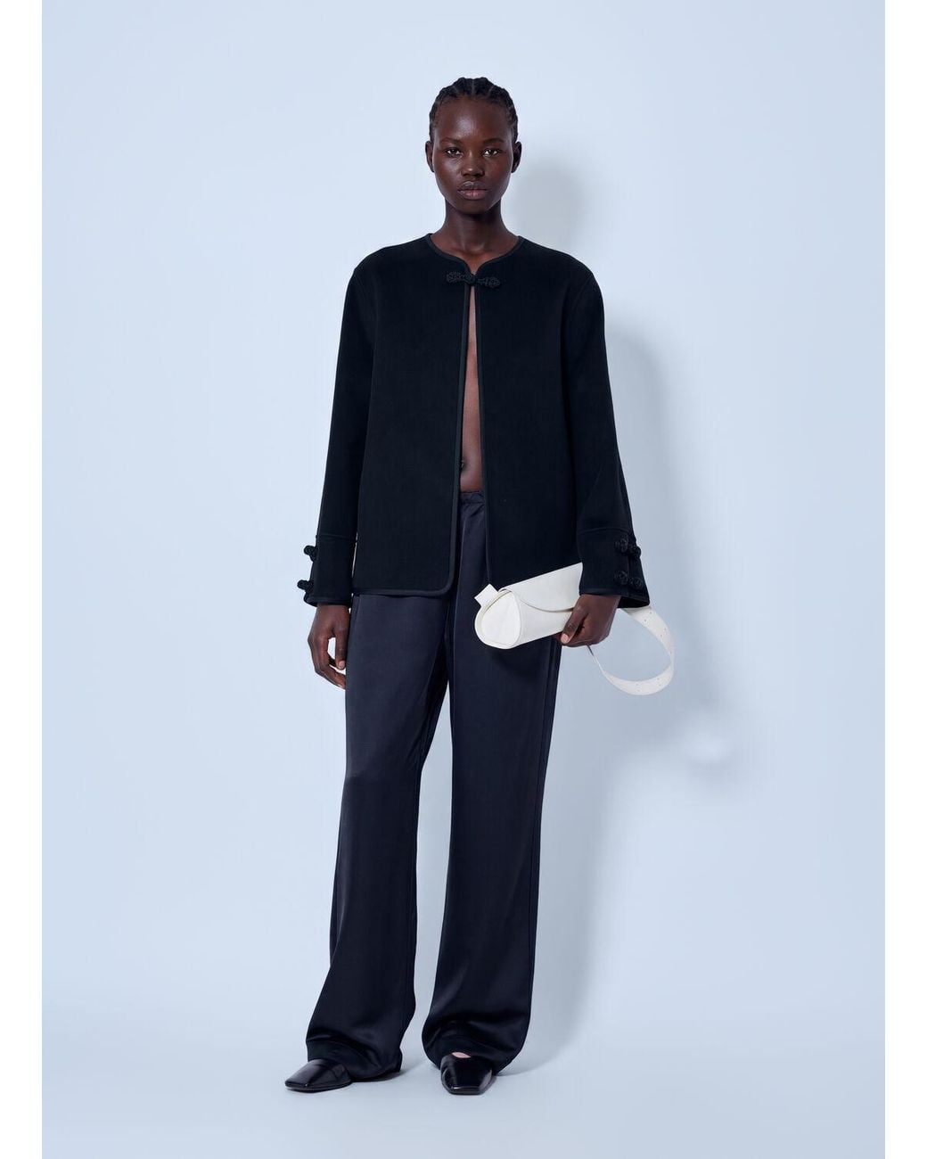 Rohe Blue Double-Faced Wool Pankou Jacket