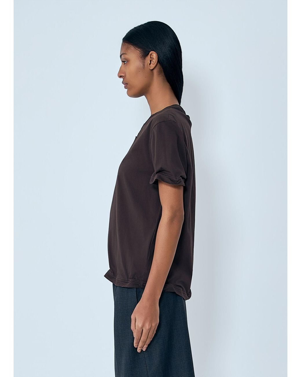 Prada Blue Cotton Jersey T-Shirt