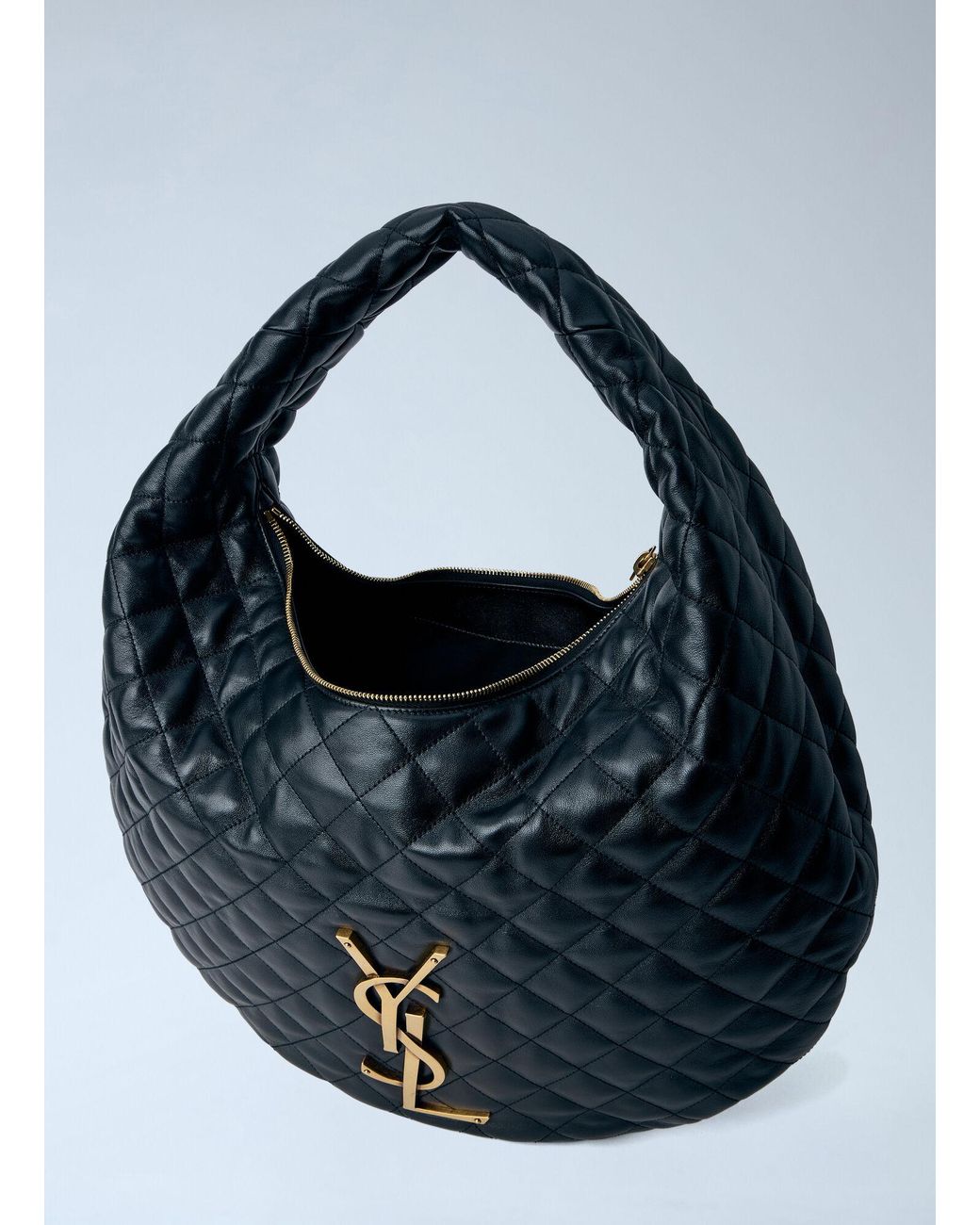Saint Laurent Blue Icare Hobo Shoulder Bag