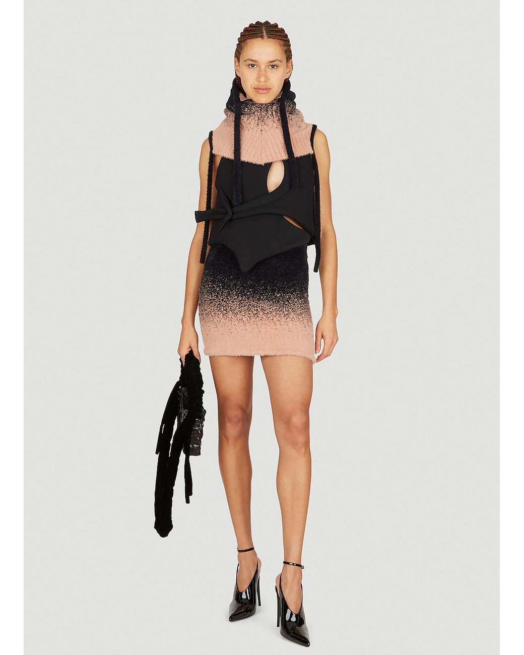 OTTOLINGER Black Knit Mini Skirt