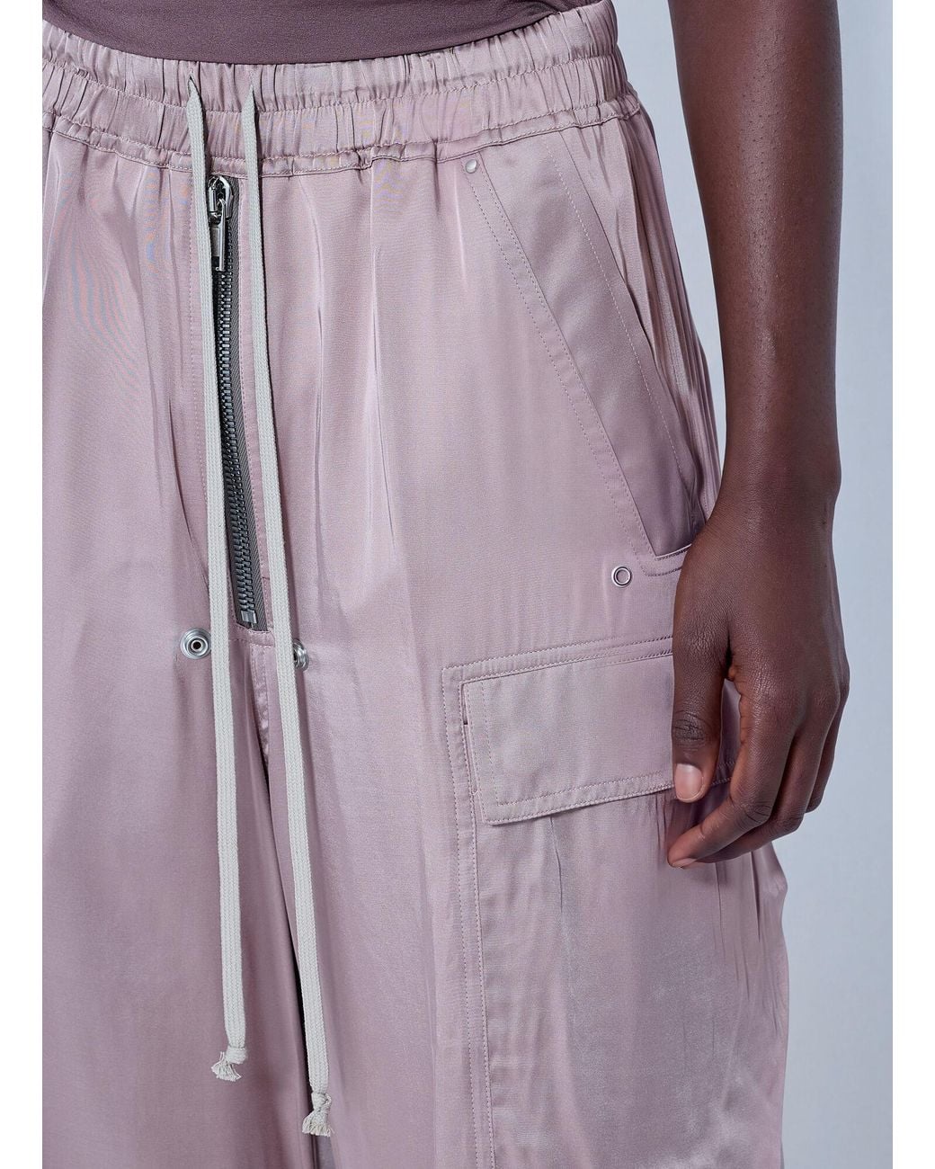 Rick Owens Purple Cargobelas Pants