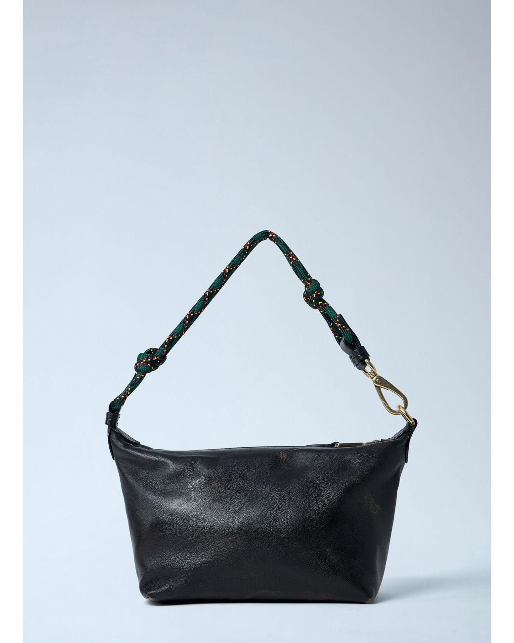 Miu Miu Blue Logo Motif Pouch Shoulder Bag