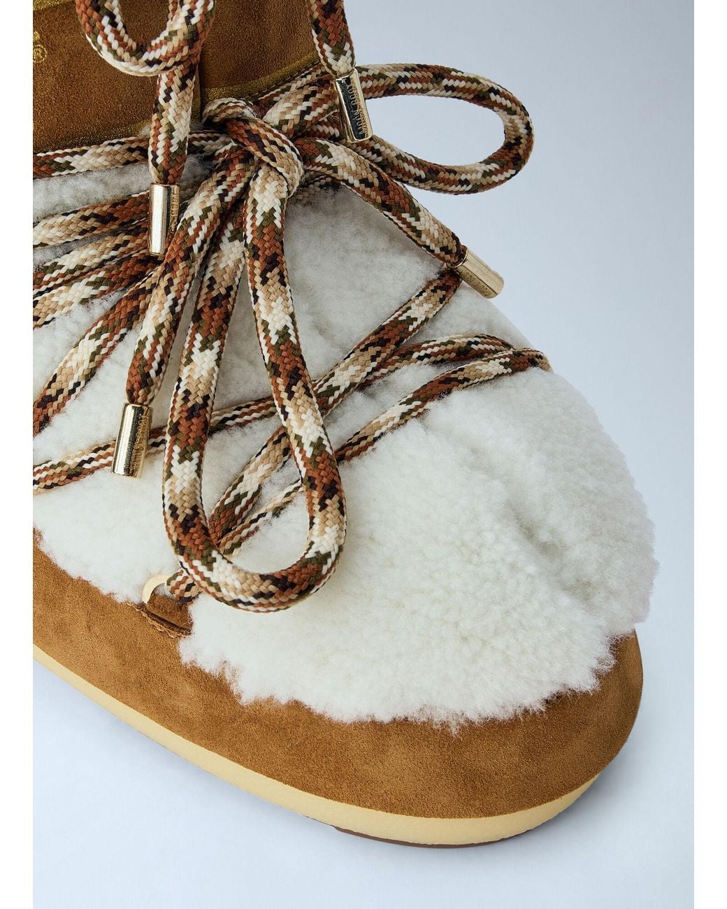 Moon Boot Blue Icon Low Shearling Boots