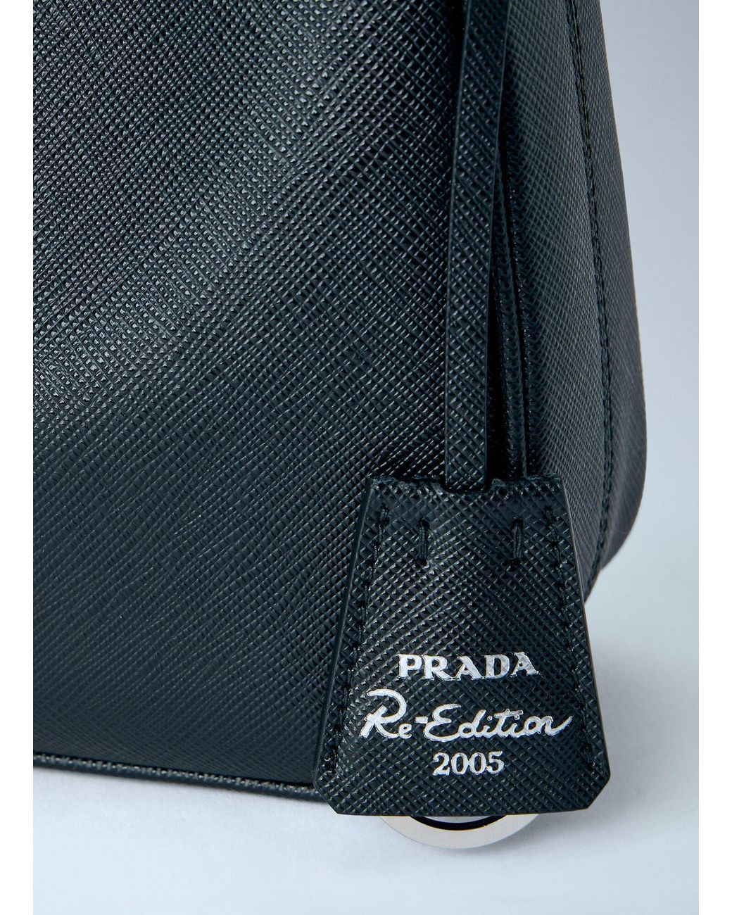 Prada Blue Re-Edition 2005 Saffiano Shoulder Bag