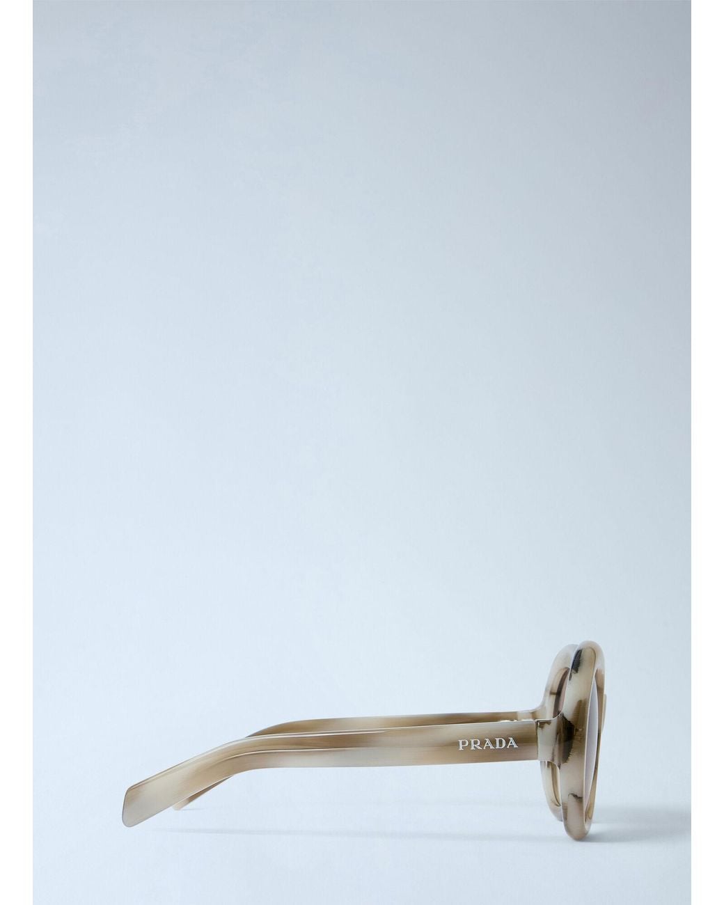 Prada White Pr D08Su Round Sunglasses