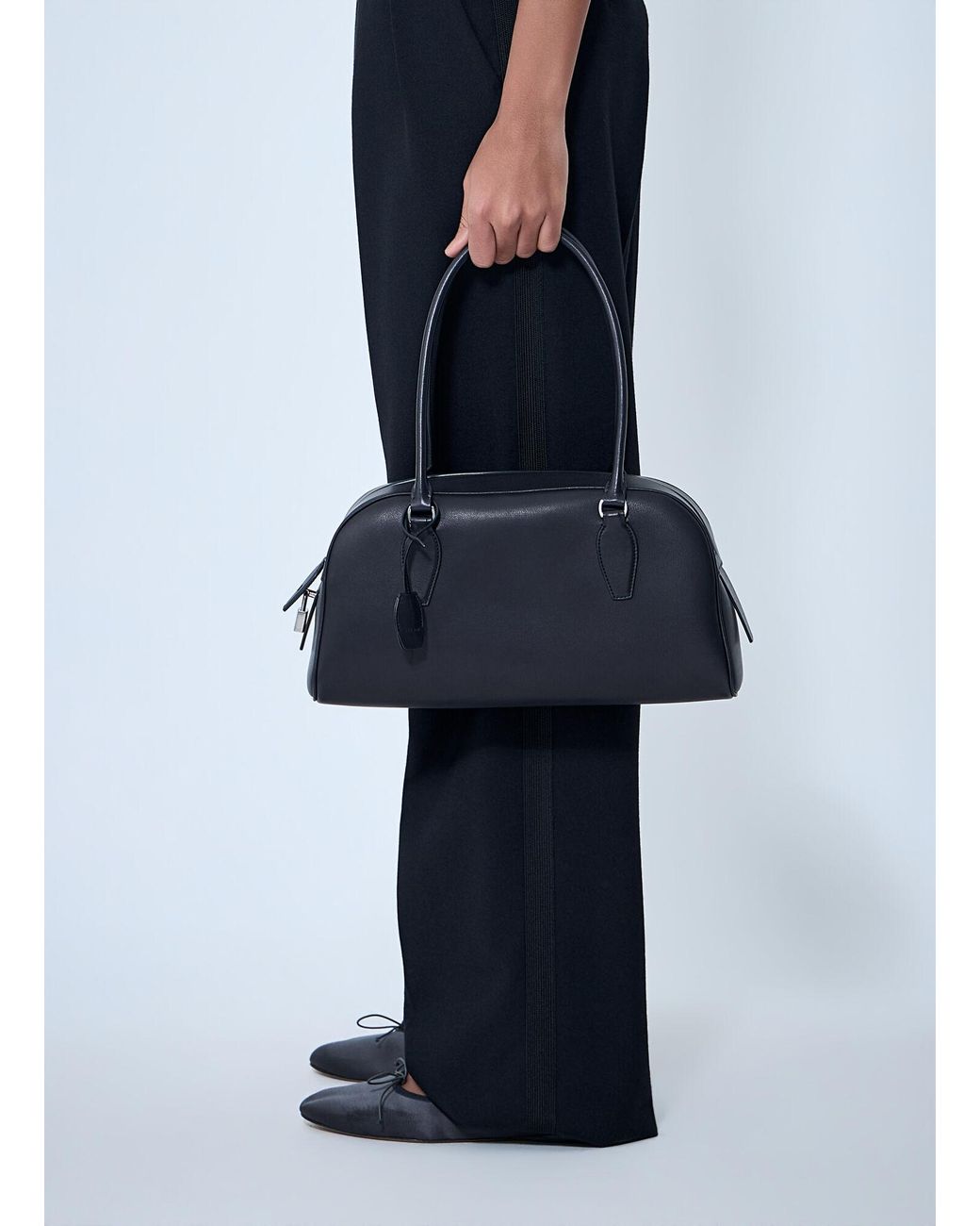 The Row Blue E/W India Shoulder Bag