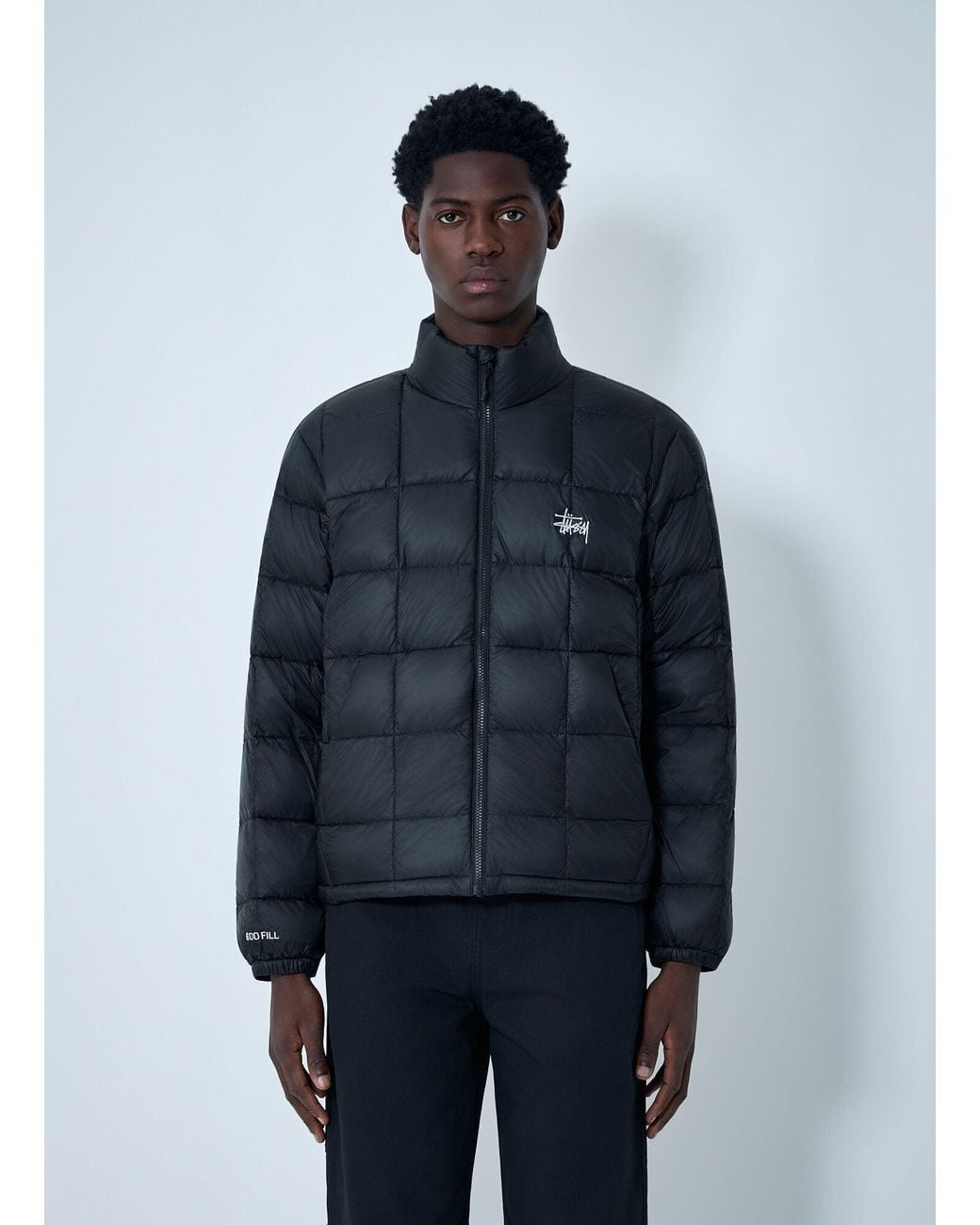 Stussy Blue Midweight Padded Jacket for men