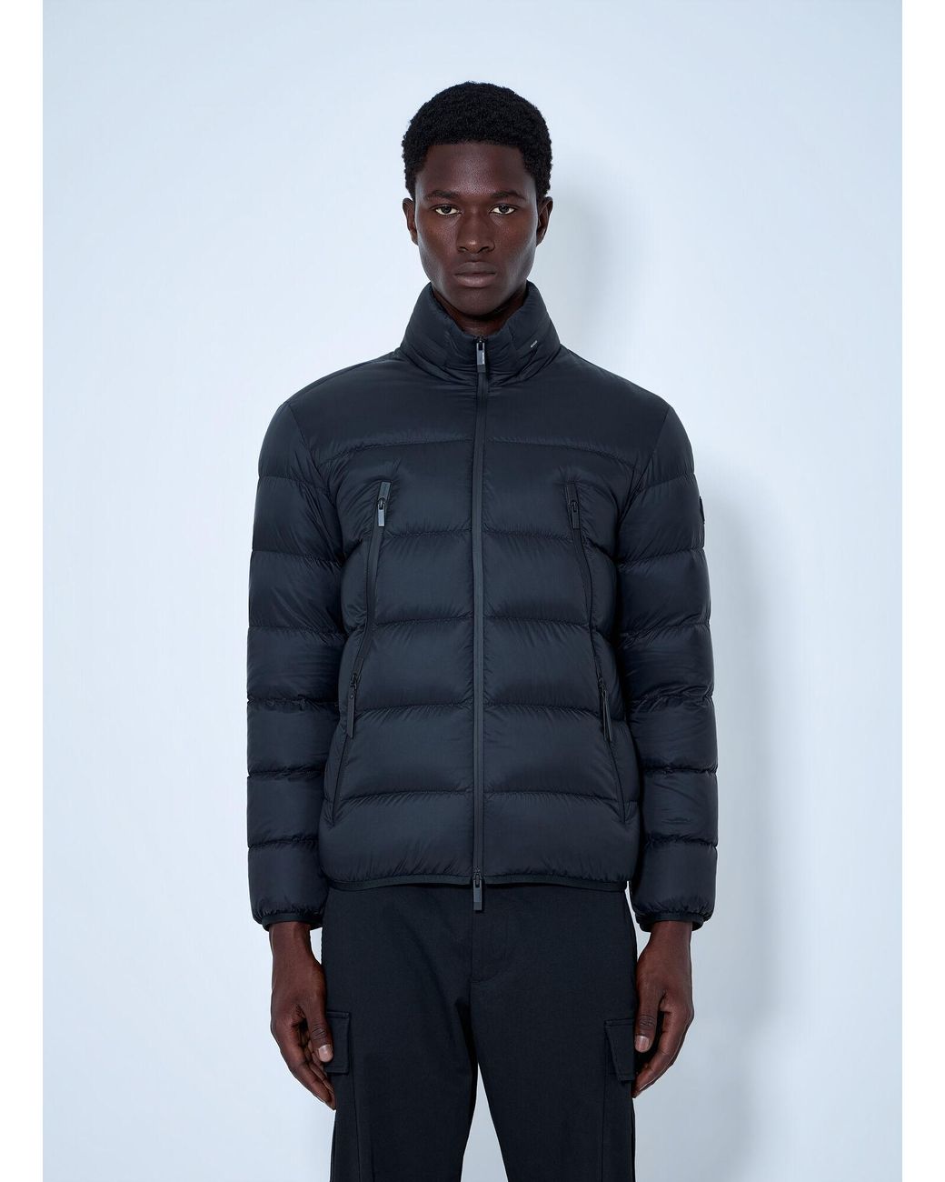 Moncler Blue Dalalven Short Down Jacket for men