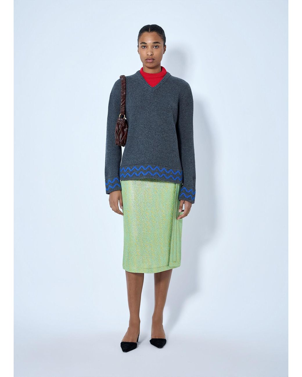 Marni Blue Roundneck Sweater
