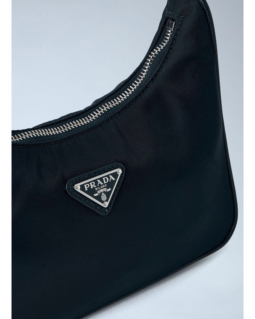 Prada Blue Re-Nylon And Saffiano Re-Edition 2005 Mini Bag