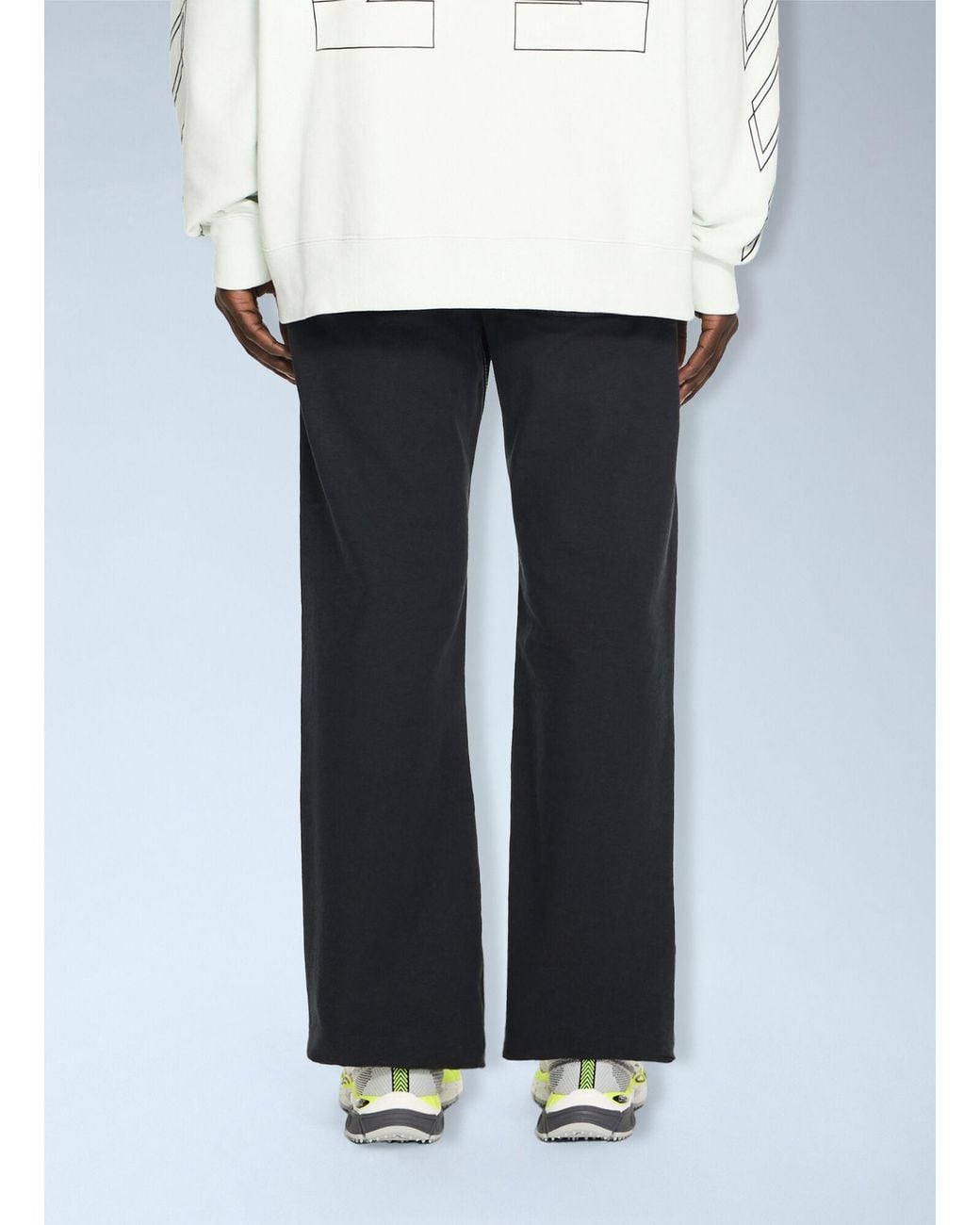 Off-White c/o Virgil Abloh Black Half Arrow Slim Relaxed Pants for men