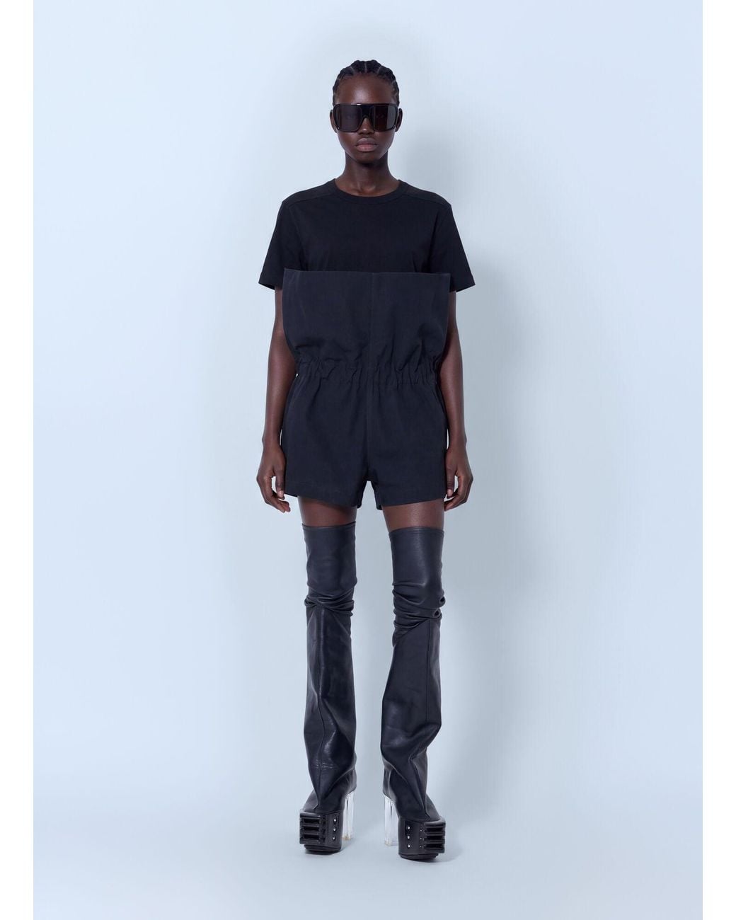 Rick Owens Blue Crater Shorts