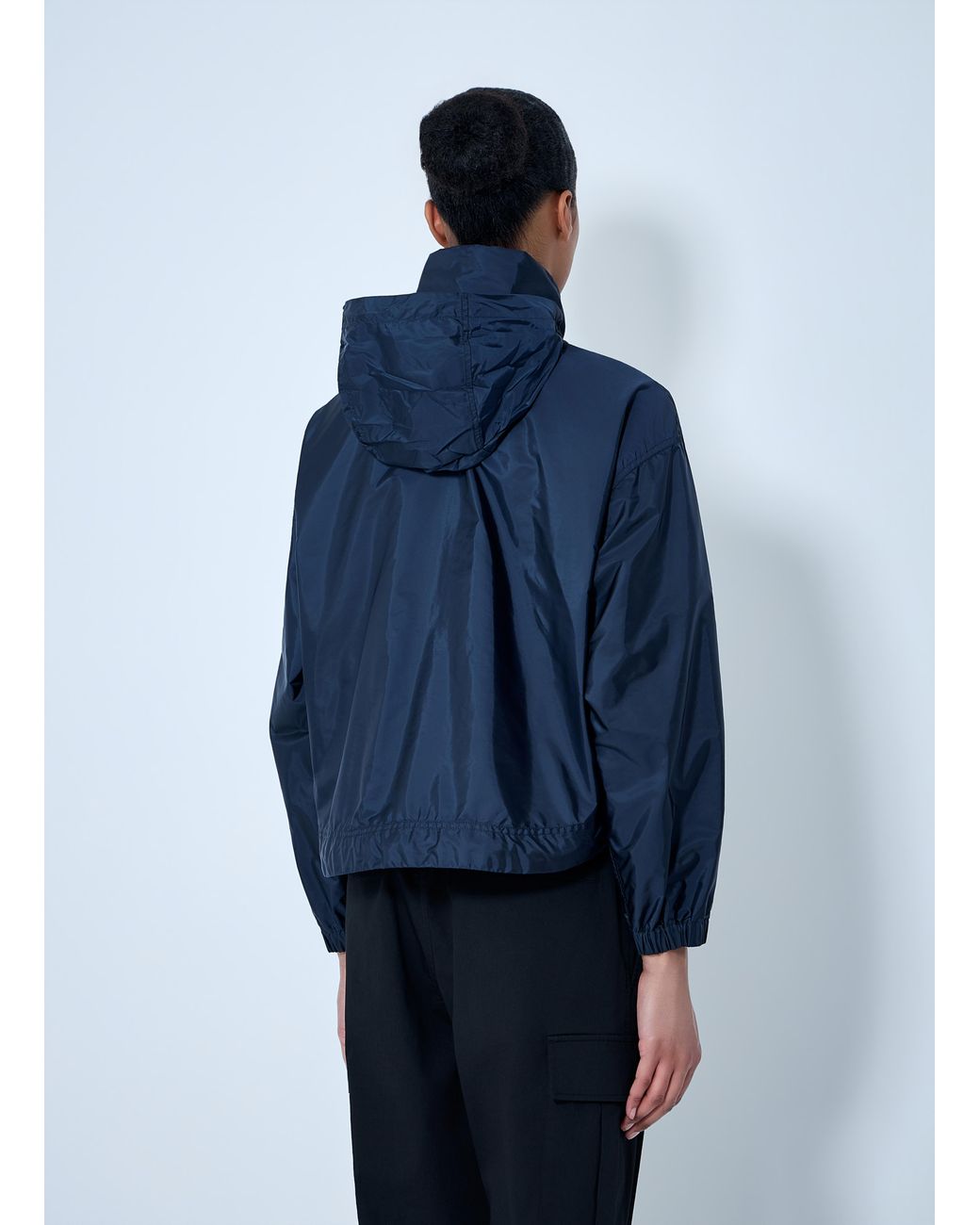 Moncler Blue Marmacy Hooded Rain Jacket