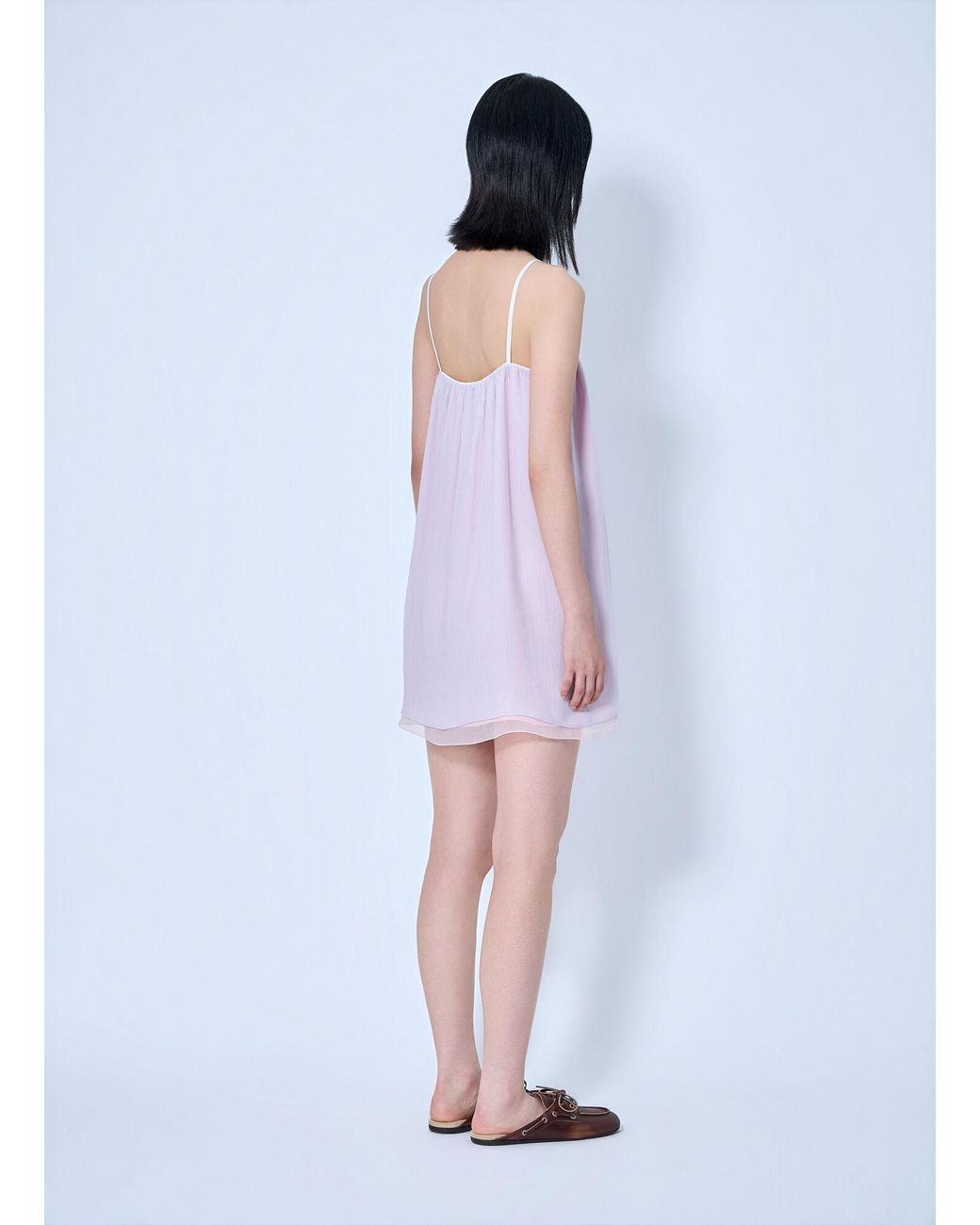 Miu Miu White Wisteria Chiffon Dress